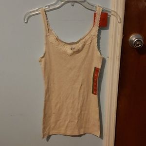 Floral cream color tank